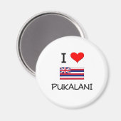 Ik hou van PUKALANI Hawaï Magneet (Voorkant / Achterkant)