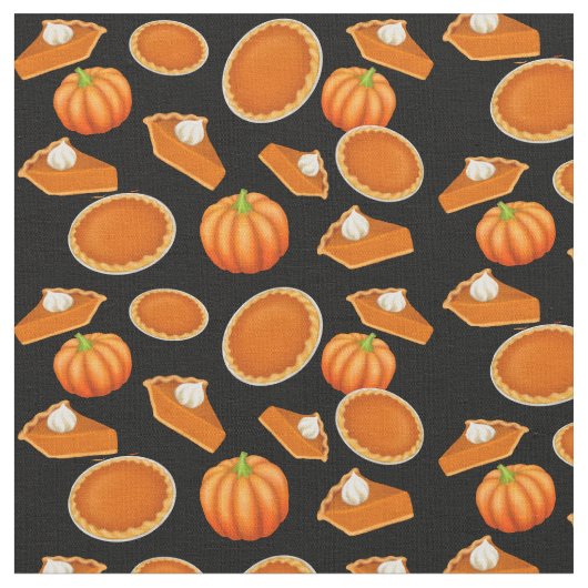 Ik hou van Pumpkin Pie Fabric Stof (Close Up)
