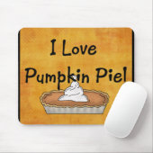 Ik hou van Pumpkin Pie! Mousepad Muismat (Met muis)