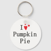 Ik hou van Pumpkin Pie Sleutelhanger (Voorkant)