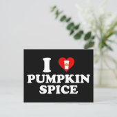 Ik hou van Pumpkin Spice Briefkaart (Staand voorkant)