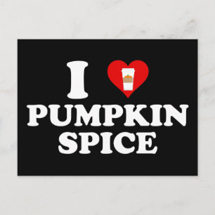Ik hou van Pumpkin Spice Briefkaart