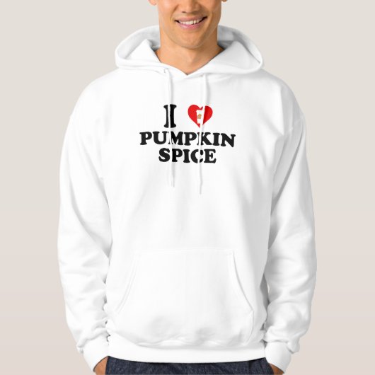 Ik hou van Pumpkin Spice Hoodie (Voorkant)
