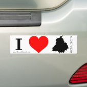 Ik hou van Punjab Bumpersticker (Op auto)