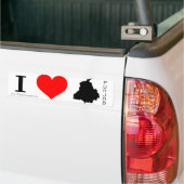 Ik hou van Punjab Bumpersticker (Op Truck)