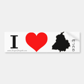 Ik hou van Punjab Bumpersticker