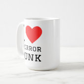 Ik hou van punk gruwel koffiemok (Voorkant links)