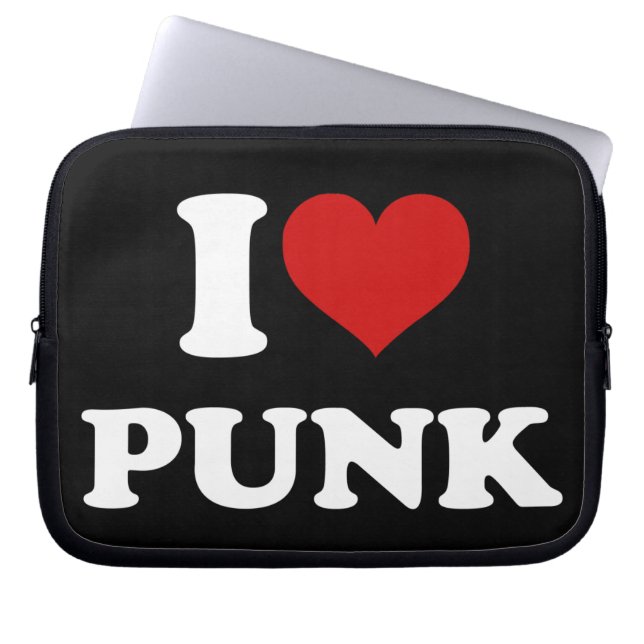 Ik hou van Punk Laptop Sleeve (Voorkant)