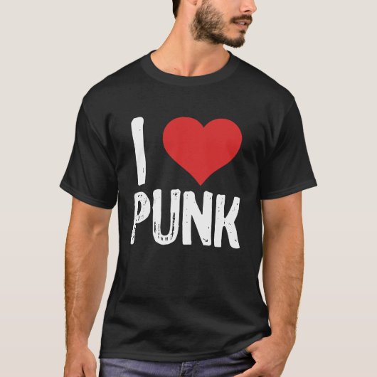 Ik hou van Punk T-shirt (Voorkant)