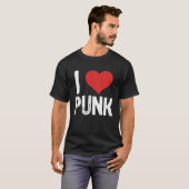 Ik hou van Punk T-shirt (Voorkant volledig)