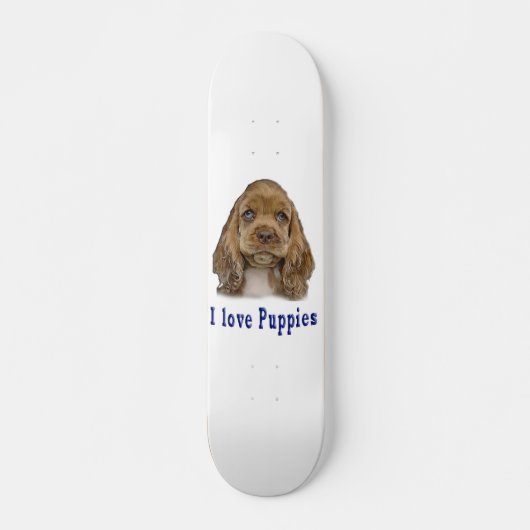 Ik hou van puppy's skateboard (Voorkant)