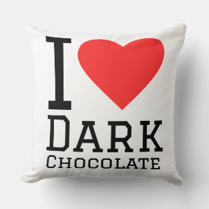 Ik hou van pure chocolade kussen