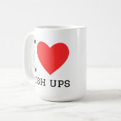 Ik hou van push-ups koffiemok (Voorkant links)