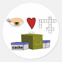 Ik hou van Puzzel Caches Rebus Geocaching Swag Cus