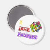 Ik hou van puzzels magneet (Voorkant / Achterkant)