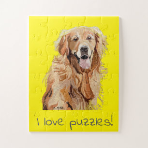 Ik hou van puzzels, mooie honden en vun legpuzzel