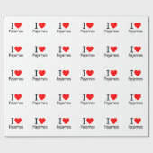 Ik hou van pyjama cadeaupapier (Vlak)