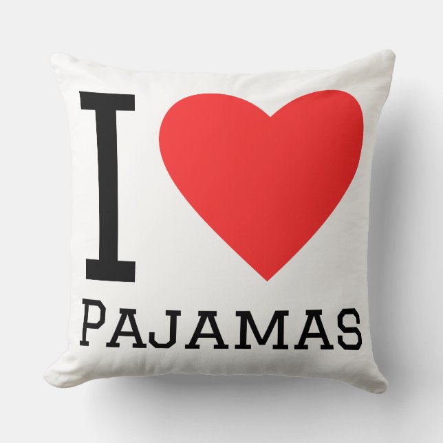 Ik hou van pyjama's kussen (Voorkant)