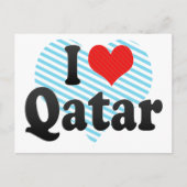 Ik hou van Qatar Briefkaart (Voorkant)