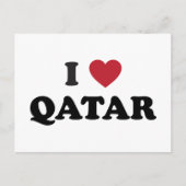 Ik hou van Qatar Briefkaart (Voorkant)