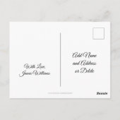 Ik hou van Qatar Typography Cute Heart in Text Briefkaart (Achterkant)