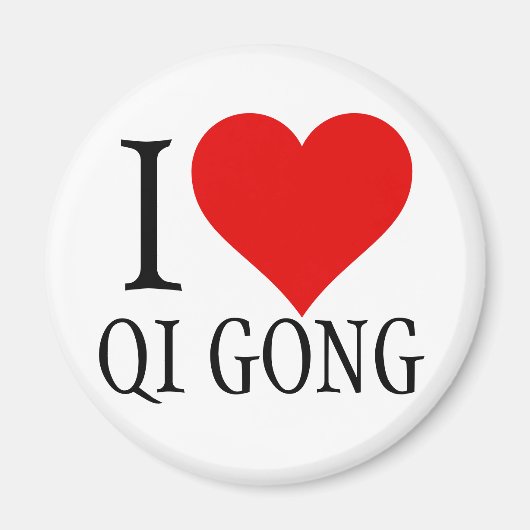 Ik hou van Qi Gong Magnet (Voorkant)