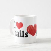 Ik hou van Quails Koffiemok (Voorkant links)