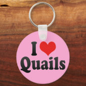 Ik hou van Quails Sleutelhanger (Voorkant)