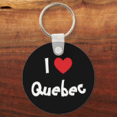 Ik hou van Quebec Sleutelhanger (Voorkant)