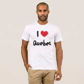 Ik hou van Quebec T-shirt (Voorkant volledig)