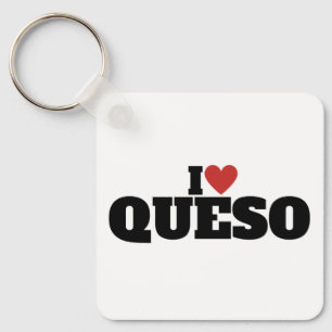Ik hou van Queso Sleutelhanger