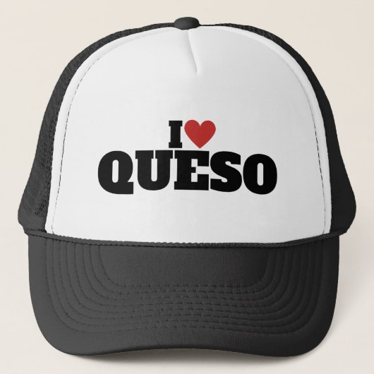 Ik hou van Queso Trucker Pet (Voorkant)