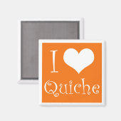 Ik hou van Quiche Magnet (Voorkant / Achterkant)