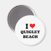 Ik hou van Quigley Beach Connecticut Magneet (Voorkant / Achterkant)