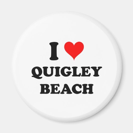 Ik hou van Quigley Beach Connecticut Magneet (Voorkant)