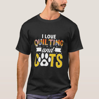 Ik Hou Van Quilten En Katten Quilter Breien Naaist T-shirt
