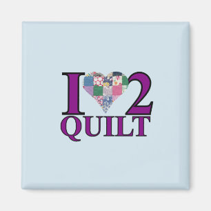 Ik hou van quilten - magneet