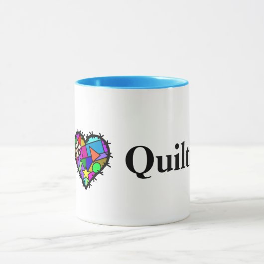 Ik hou van quilten Mok (Midden)