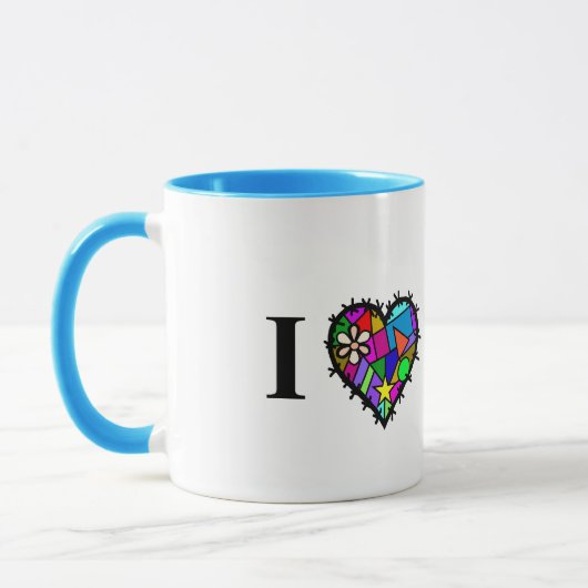 Ik hou van quilten Mok (Links)