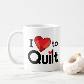 Ik hou van quilten mok - Cadeau voor quilters