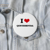 Ik hou van Quintessessenvrij Ronde Button 4,0 Cm (In situ)
