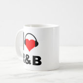 Ik hou van R&B Grappige Mok (Voorkant links)