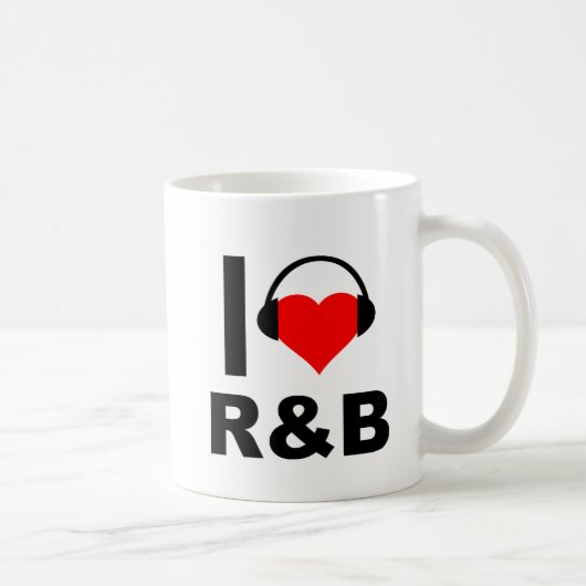 Ik hou van R&B Grappige Mok (Rechts)