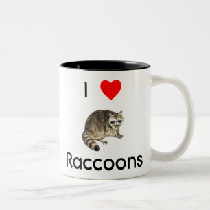 Ik hou van raccoons Mok