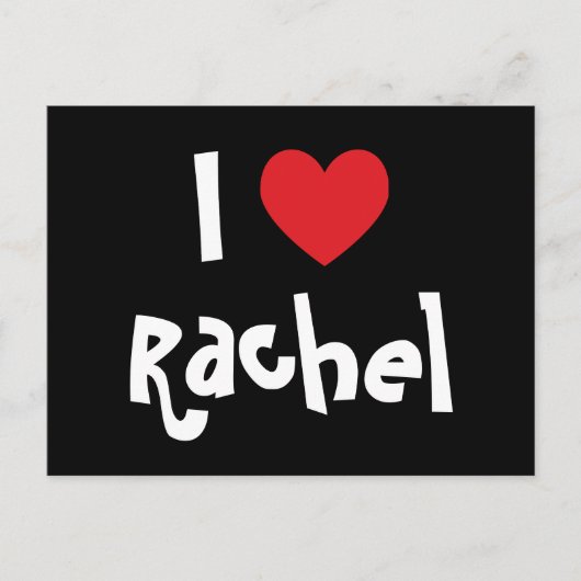 Ik hou van Rachel Briefkaart (Voorkant)