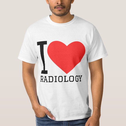 Ik hou van radiologie t-shirt (Voorkant)