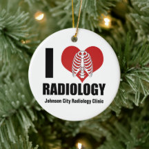 Ik hou van Radiology Custom Radiologist Kerstmis