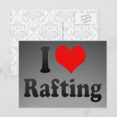Ik hou van Rafting Briefkaart (Voorkant / Achterkant)