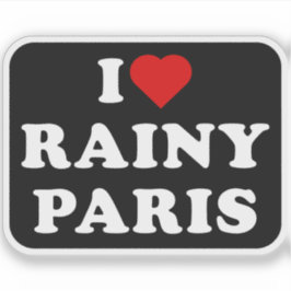 Ik hou van Rainy Paris Sticker