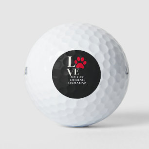 Ik hou van Ramadan met mijn kat Leuke Ramadan-de Golfballen